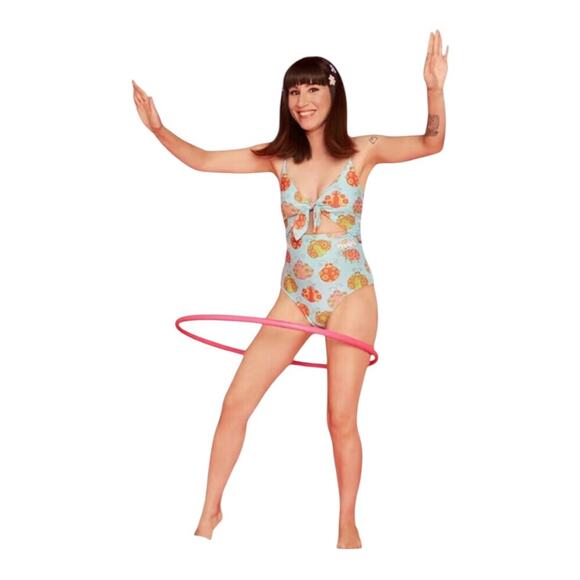 ModCloth x Marisol Muro NWT Whimsical Retro Chic Siena One-Piece Swimsuit Medium - Picture 2 of 15